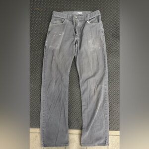 Carhartt Gray Straight-Leg Carpenter Jeans Classic Style